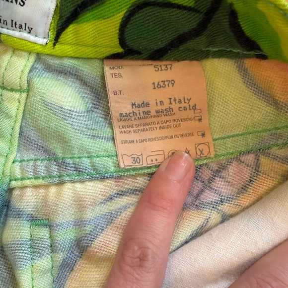 Moschino 90’’s Floral Jeans Vintage Vibrant - Picture 5 of 8